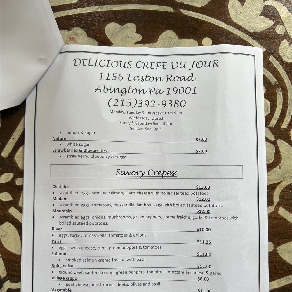 Delicious Crepe Du Jour