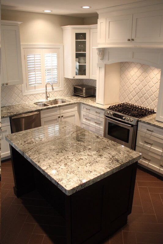Delicatus Granite Countertops A With Arabesque White Embossed 300 Photos For The Rock Prefab Granite Outlet