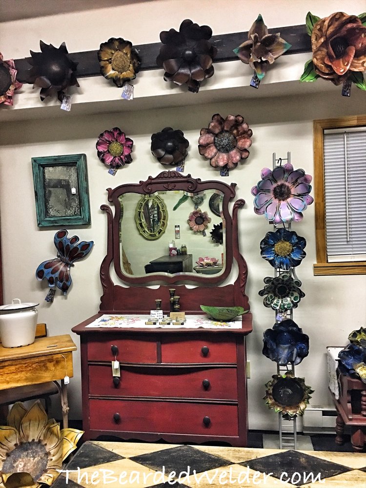 Metal Flower's by The Bearded Welder