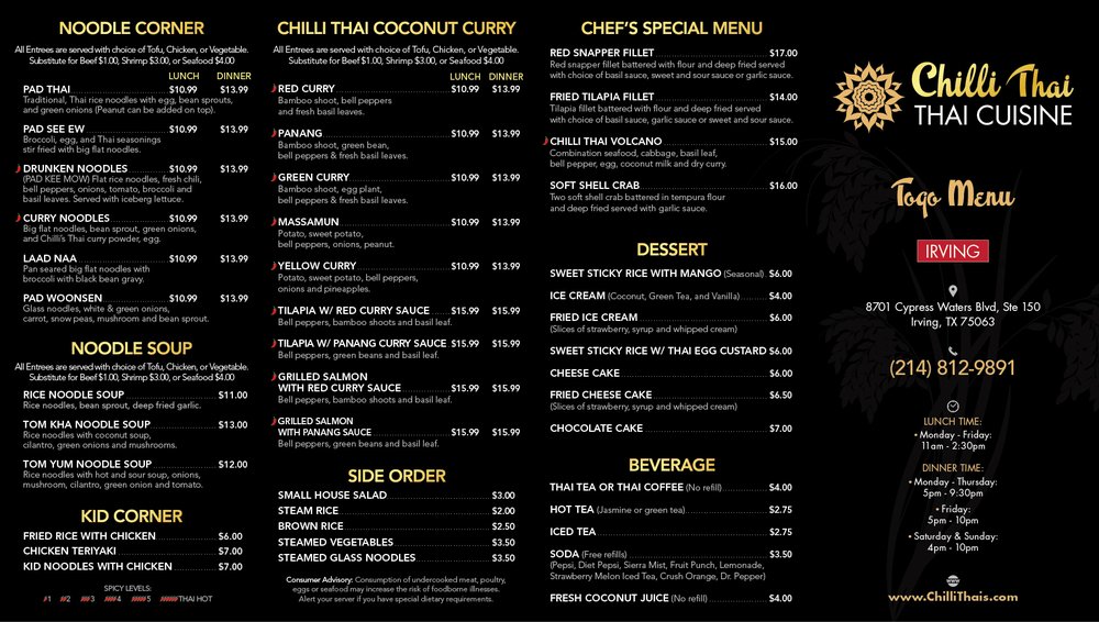 Chilli Thai - Irving