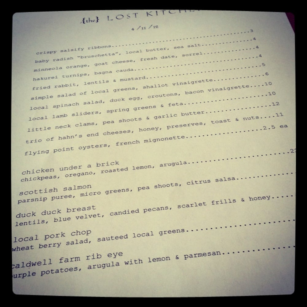 The Lost Kitchen CLOSED 18 Reviews American (New) 108 Main St