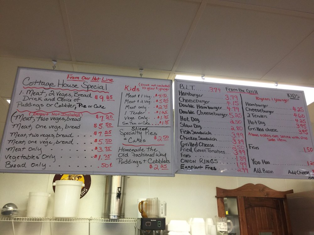 Online Menu Of Cottage House Restaurant Restaurant Cleveland