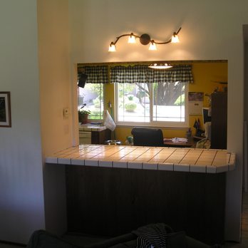 Cut A Pass Through In The Wall Added The Countertop Electrical