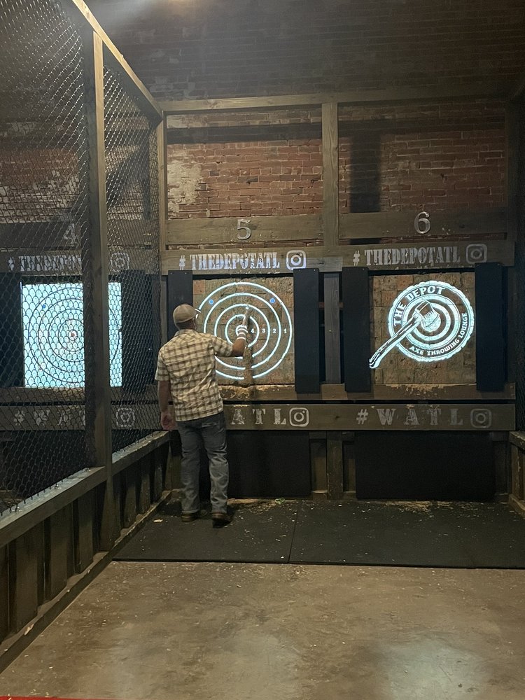 the depot axe throwing lounge