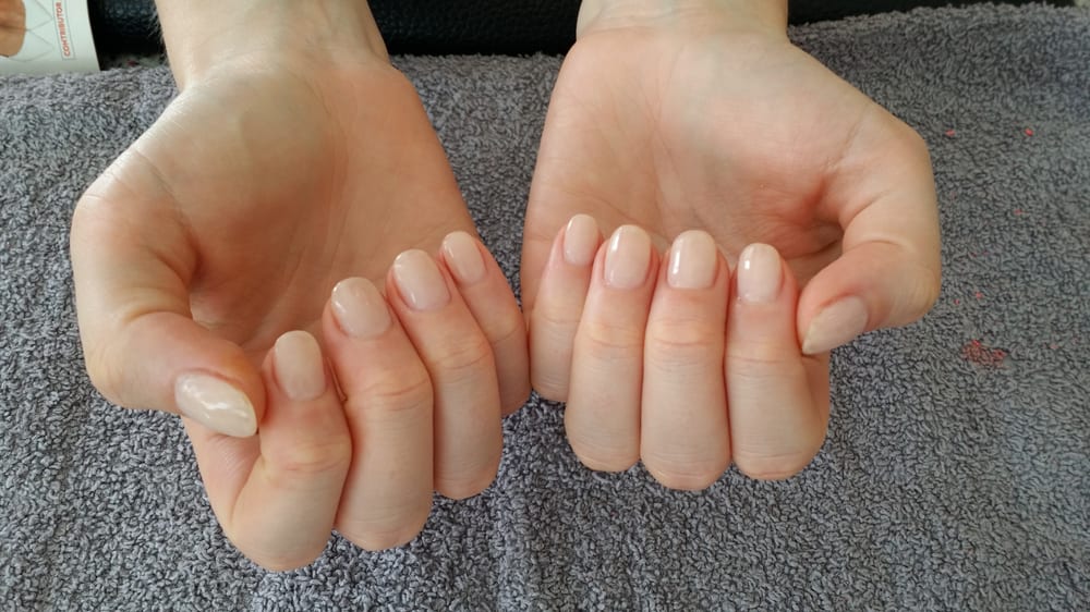 Full Set With Gel Powder And Bubble Bath Color Yelp Photo Of B Nails Salon Atlanta Ga United States Full Set With