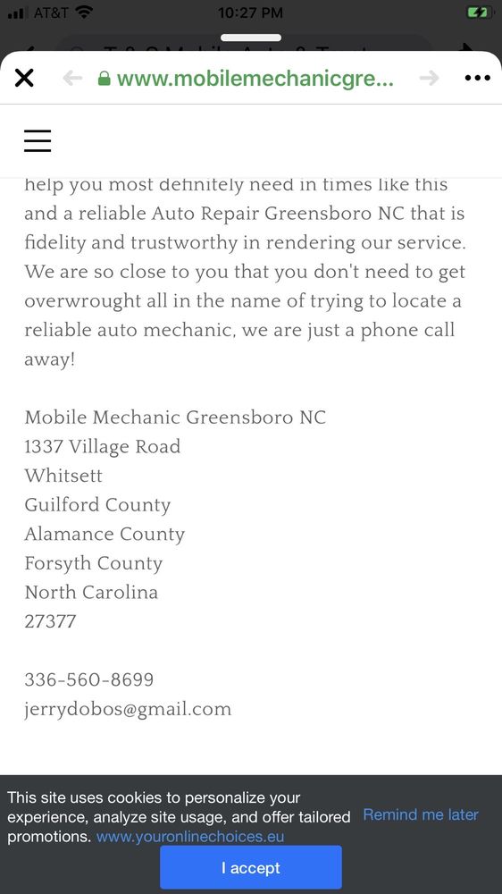 T & S Mobile Auto Repair