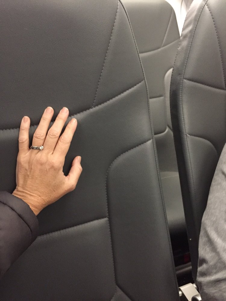 Pleather Seats On Aus To Den Flight Not Leather Like Swa But Photo Of Frontier Airlines Austin Tx United States Pleather Seats On Aus