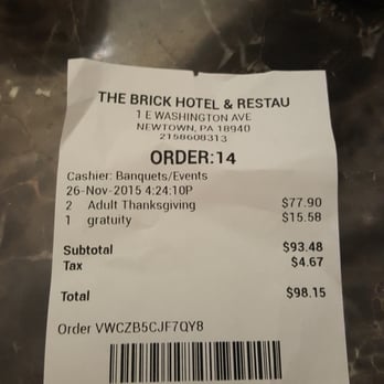 photo of the brick restaurant newtown pa united states speaks for itself