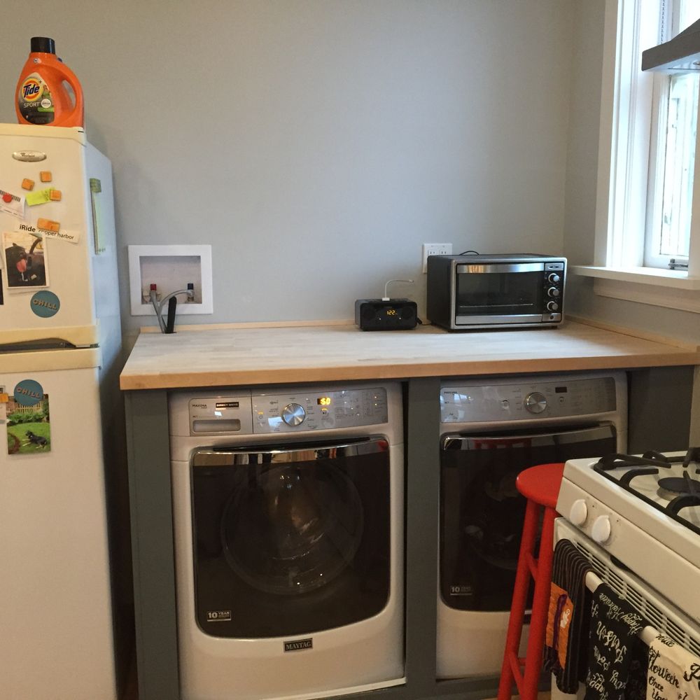 Washer Dryer Enclosure Finished Yelp Photo Of Warnaar Construction Services Chicago Il United States Washer Dryer Enclosure