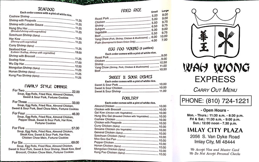Wah Wong Express THE BEST 13 Reviews Restaurants 2056 S Cedar St