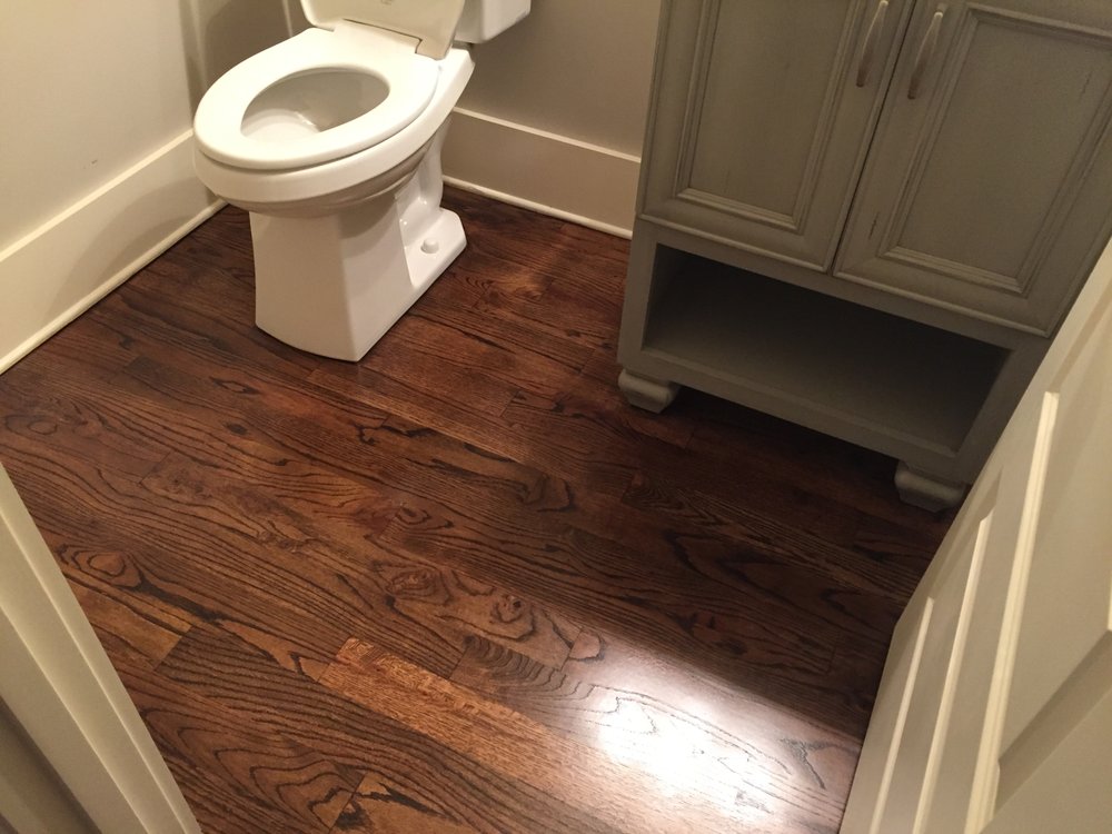 Sanded And Refinished Red Oak Hardwood Flooring Minwax Espresso Photo Of Quality Floor Service Hendersonville Nc United States Sanded And Refinished