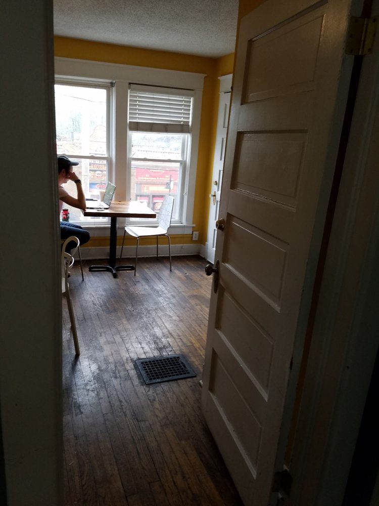 Door Connecting The Two Rooms On Second Floor Yelp Photo Of Mud Pie Vegan Bakery Coffeehouse Kansas City Mo United States