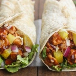 Photo of Bella's Cafe - Amherst, NS, Canada. Mango salsa chicken wrap