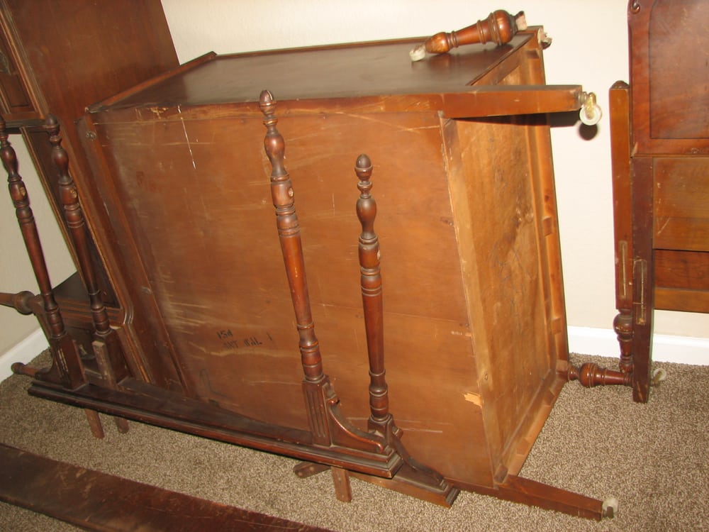 Antique Furniture BROKEN With Rodent Bite Marks!! They Tried To Photo of Best in the West Moving and Storage - Los Angeles, CA, United - Antique Furniture BROKEN With Rodent Bite Marks!! They Tried To
