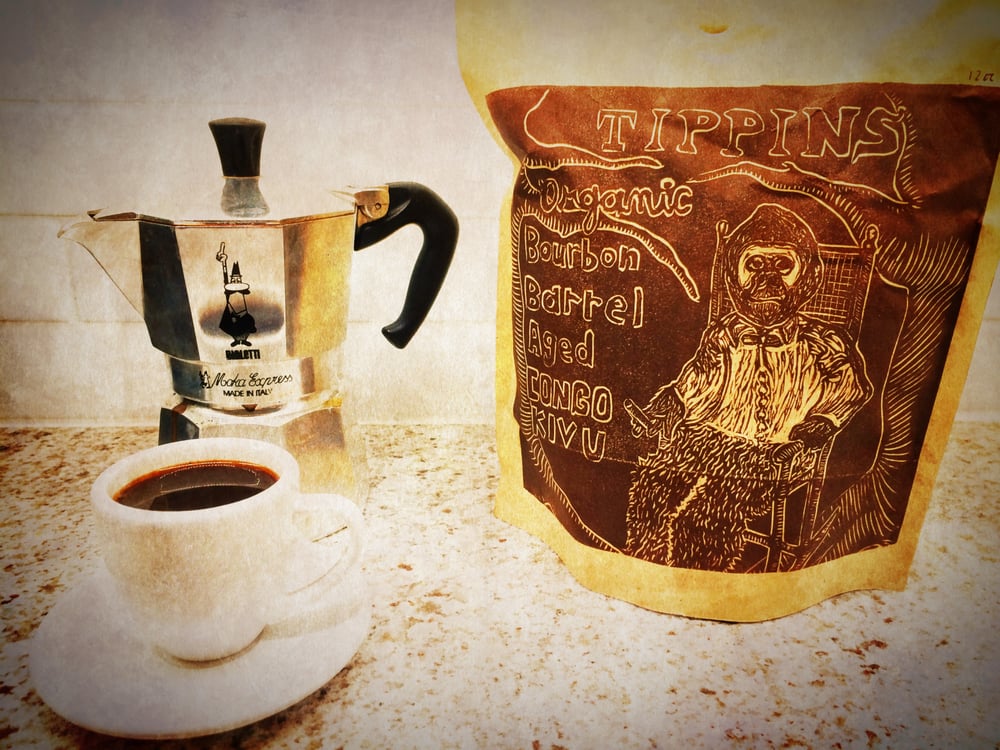 Tippins Market privet bourbon barrel aged coffee Yelp