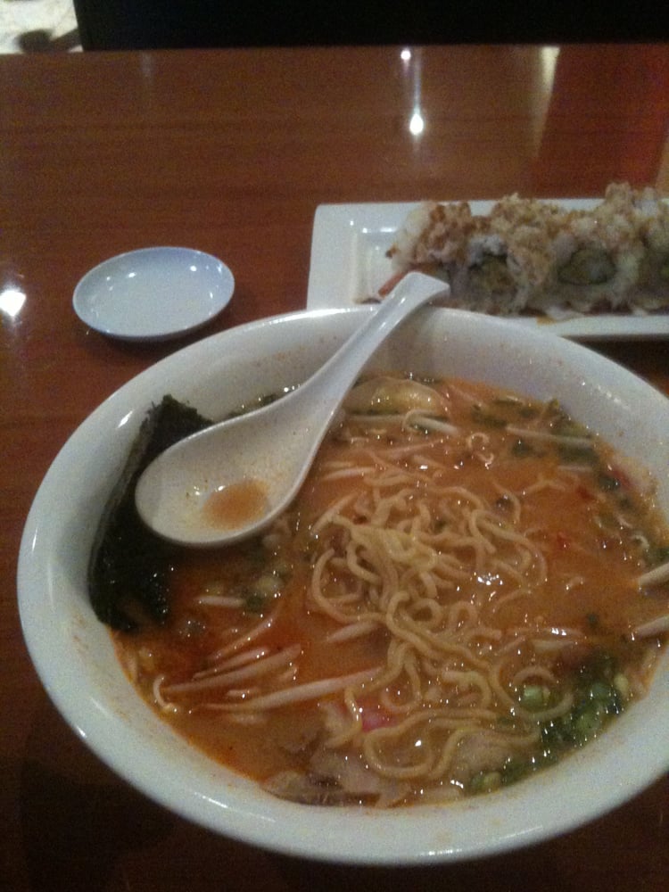 Naruto Ramen & cucumber roll. Yum Yelp