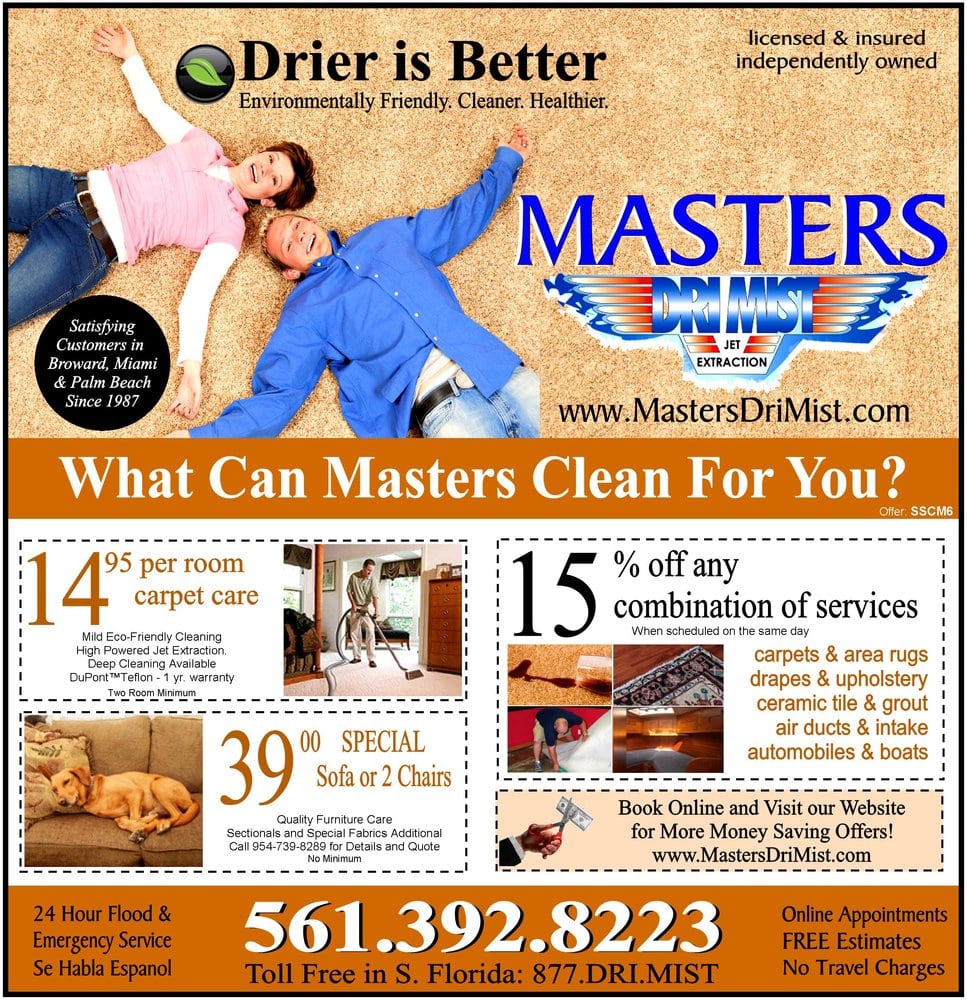 Masters DriMist Carpet & Upholstery Cleaner