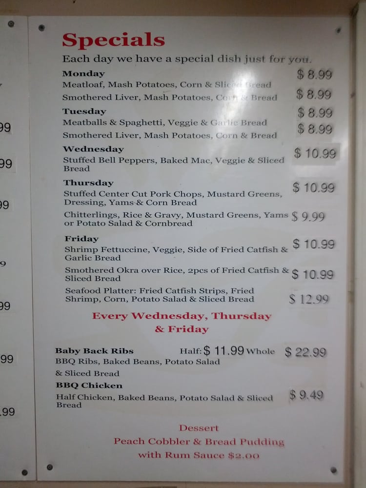 Online Menu Of Old Gentilly Spicy Kitchen Restaurant New Orleans