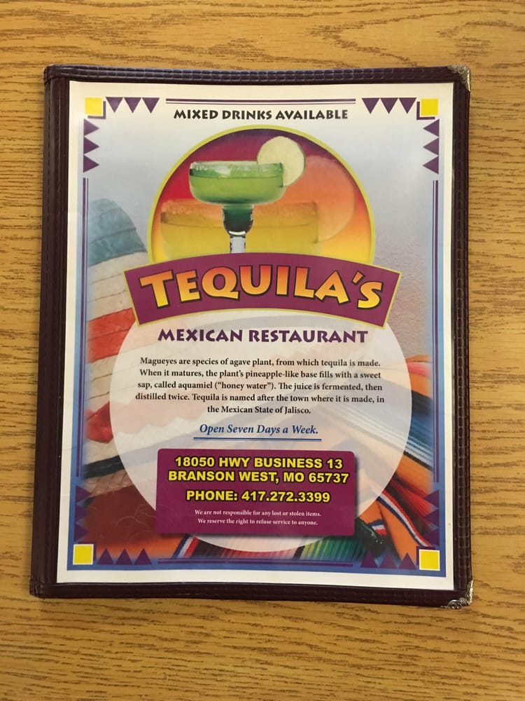 Tequila’s Mexican 18050 State Hwy 13 Branson West, MO Yelp