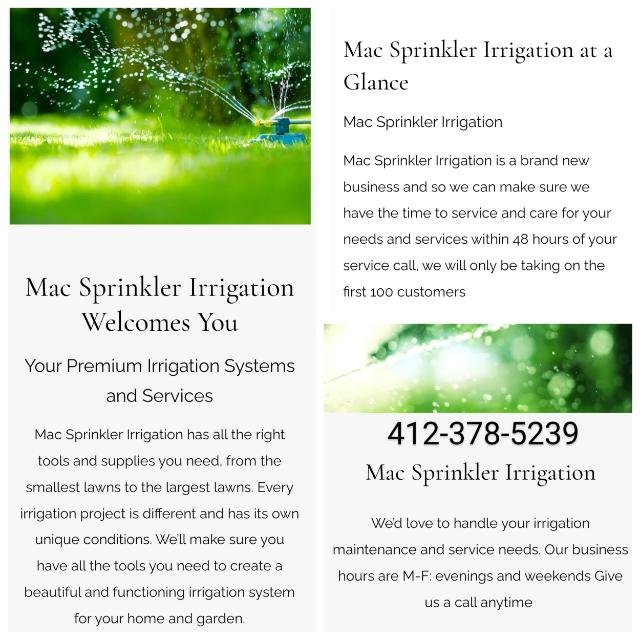 Macs Sprinklers Irrigation