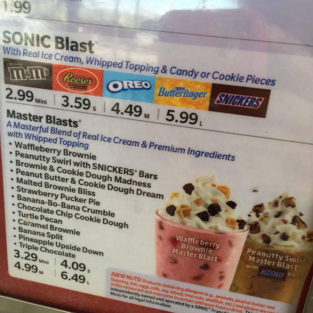 Sonic Blast Flavor Funnels / Sonic Launches New Sonic Blast Flavor