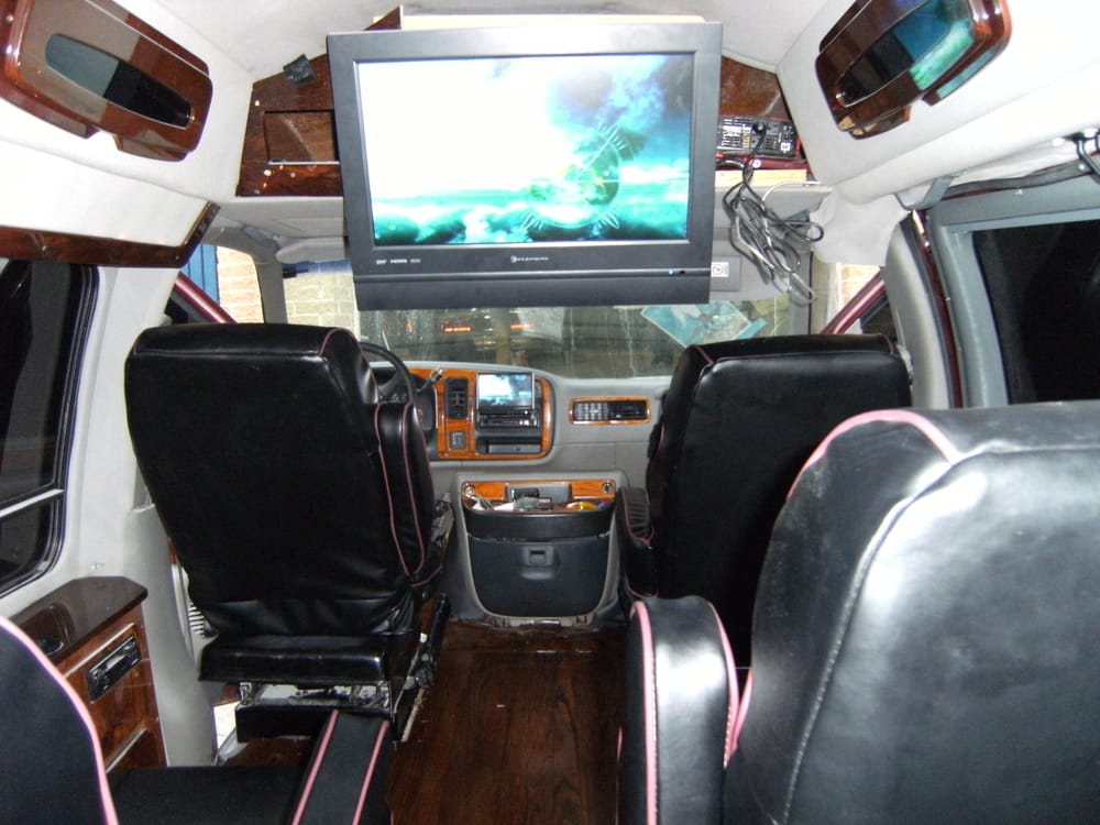 Customized Conversion Van With Installed Wood Floors Entertainment Photo Of Tricked Out Auto Salon Forestville Md United States Customized Conversion