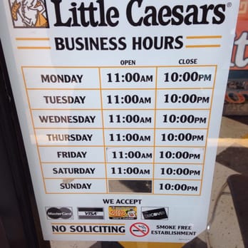 Little Caesars Pizza Menu and Price Little Caesar’s Pizza Delivery Guide: Areas, Hours, And Fees. If you feel like a pizza night but hate spending a ton of money, then a Little Caesars Pizza is the perfect option for you.