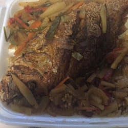 Image of country style jamaican restaurant