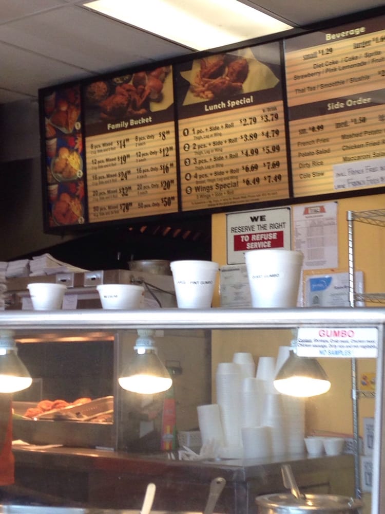 Louisiana Fried Chicken Menu Walden Wong