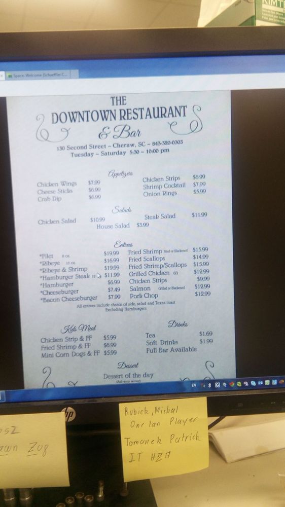 Downtown Bar & Restaurant American (New) 130 2nd St, Cheraw, SC Restaurant Reviews Phone