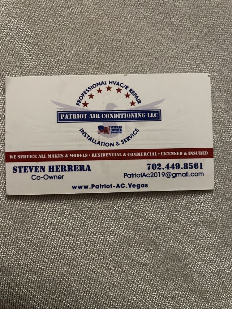 image of business Patriot Air Conditioning