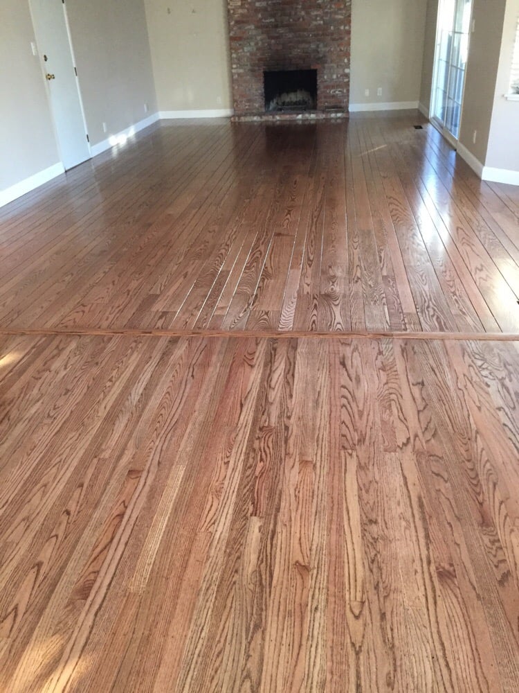 Our dining/living room refinished with beautiful