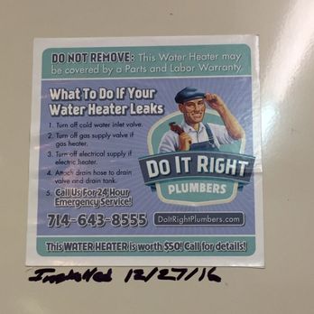Do It Right Plumbers 10 Photos 47 Reviews Plumbing 1403 N Photo Of Do It Right Plumbers Orange Ca United States