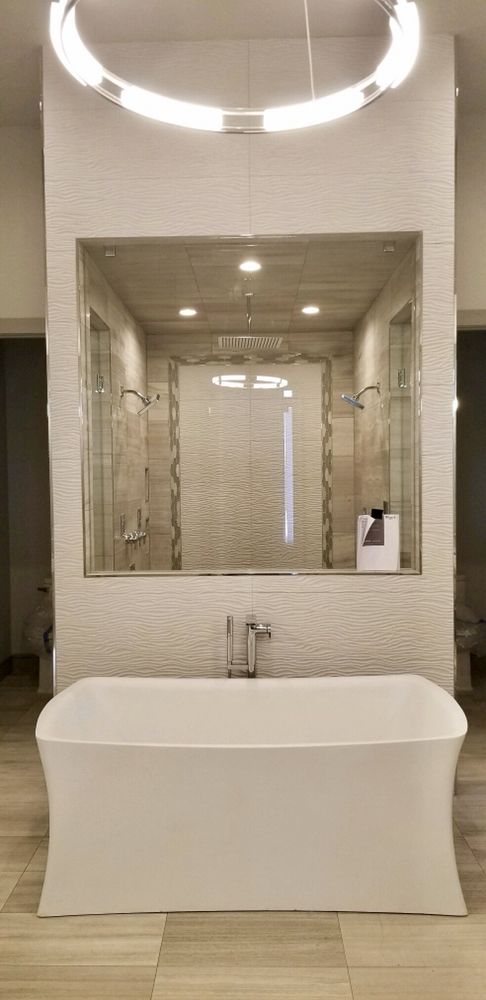 Wavy Tile Is A Beautiful And Elegant Look On Any Wall We Love This Photo Of Texas Designer Flooring Fort Worth Tx United States Wavy Tile