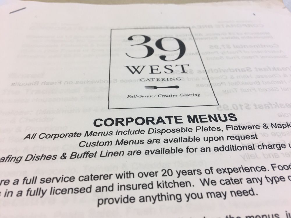 39 West Catering
