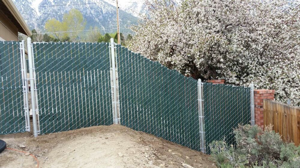 Vertical Privacy Slats in Chain Link on Slope (Wire Side) Yelp