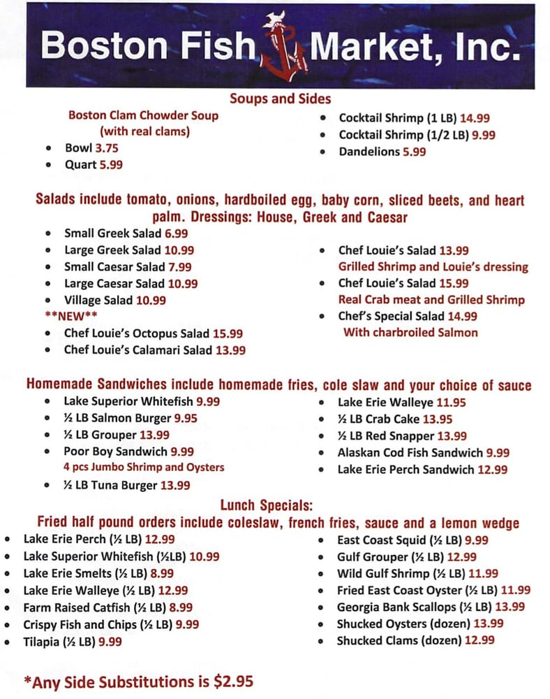 Menu Yelp