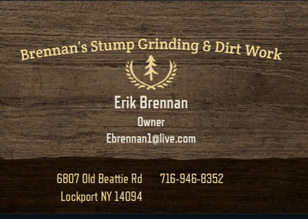 Brennan’s stump grinding & dirtwork