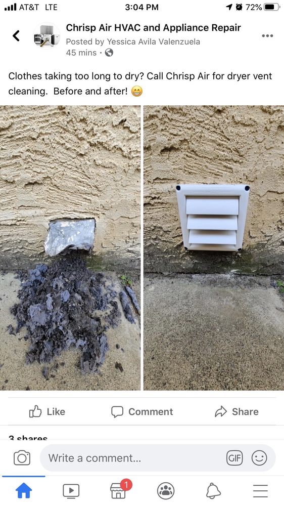 image of business Chrisp Air HVAC and Appliance Repair