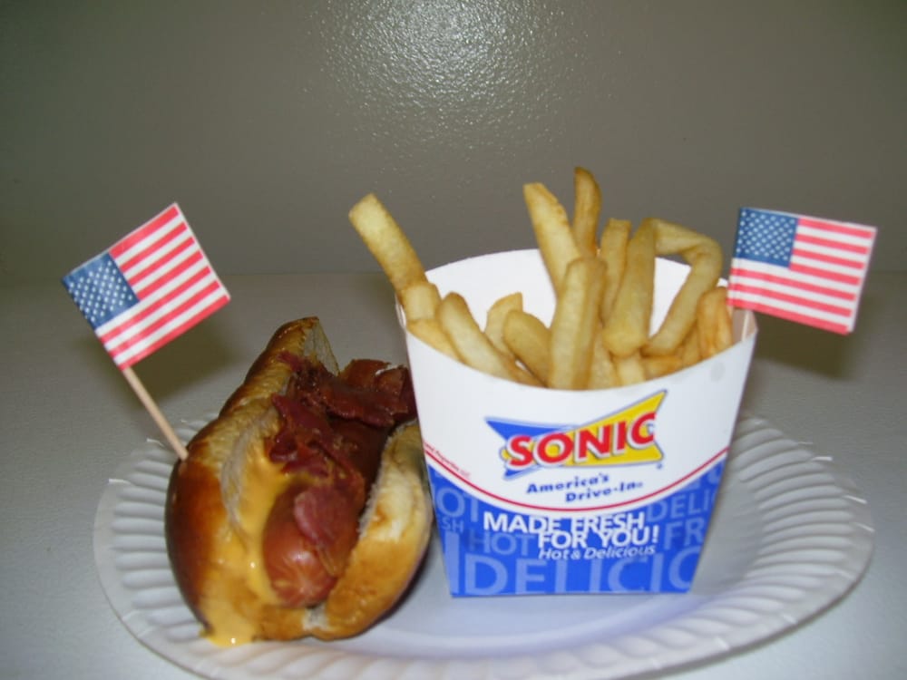 Cheesy Bacon Pretzel Dog & Fries Yelp