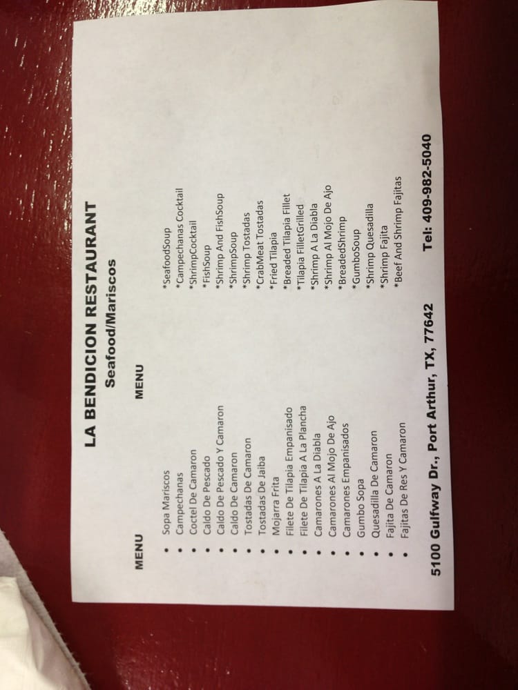 La Bendicion Mariscos