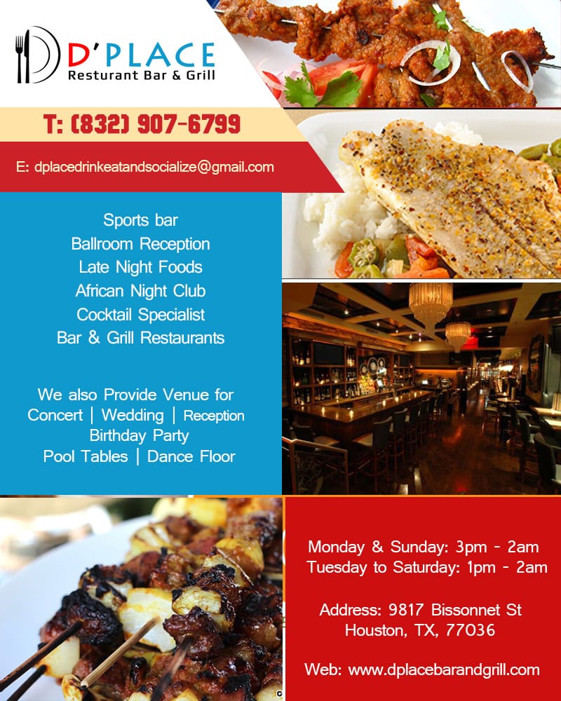 D Place Restaurant Grill Sports Bars 9817 Bissonnet St D Place Restaurant Grill Sports Bars 9817 Bissonnet St Westwood Houston Tx Reviews Phone Number Menu Yelp