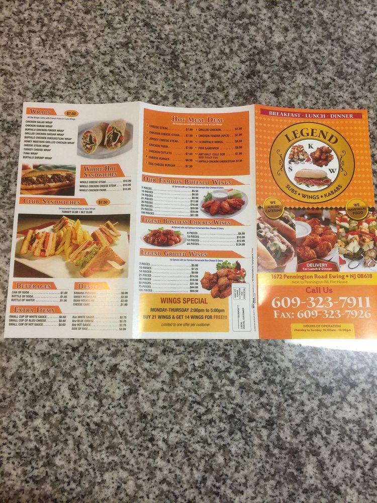 Legend Subs, Wings & Kababs