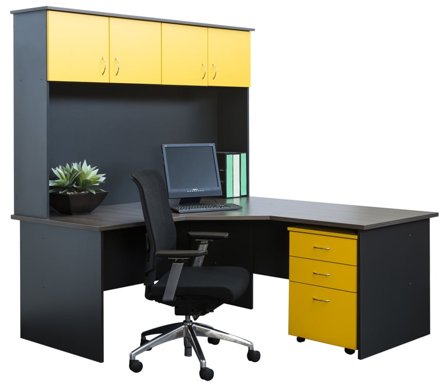 Corner Workstation And Hutch In Custom Colour Combo Yelp Photo Of Direct Office Furniture Perth Western Australia Corner Workstation And Hutch
