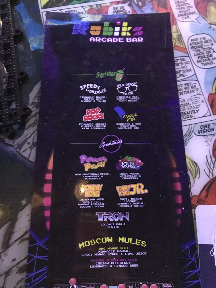 Rubiks Arcade Bar CLOSED Bars 11395 James Watt Dr, El Paso, TX