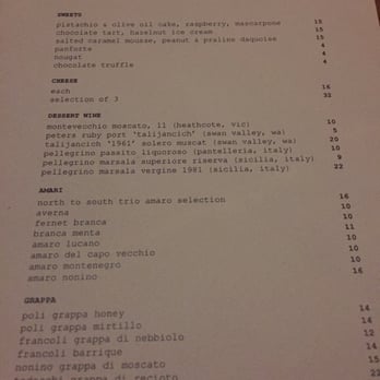 Il Lido Restaurant Cottesloe Menu Il Lido Restaurant Cottesloe Menu