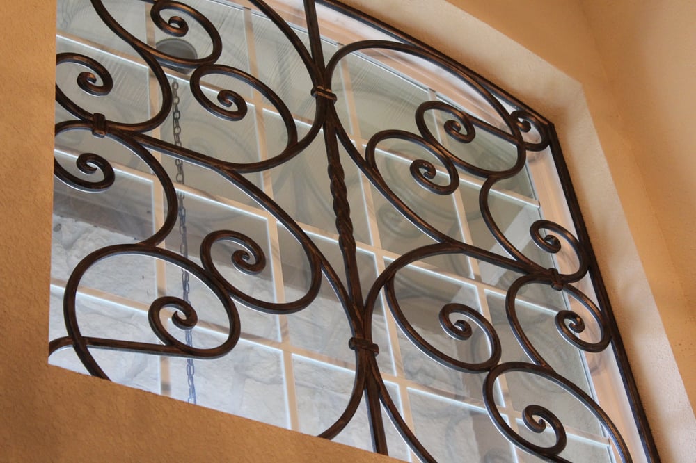 Decorative Faux Wrought Iron Window Insert Covering Design Photo Of Bmd Woodworks Spring Tx United States Decorative Faux Wrought Iron