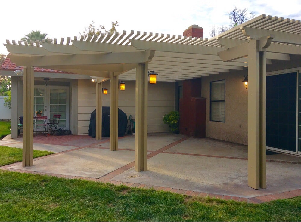 Riverside Ca A Custom 2 Color Open Lattice Alumawood Patio Cover Photo Of Southern California Patios Corona Ca United States Riverside