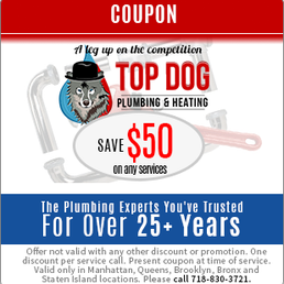 Photo Of Top Dog Plumbing Heating New York Ny United States Photo Of Top Dog Plumbing Heating New York Ny United States