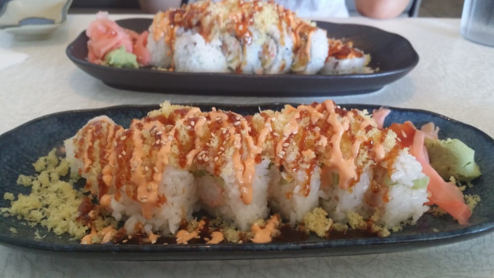 Shrimp Tempura Crunchy Roll (back) Lobster Roll (front) Yelp